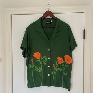 L Big Bud Press California Poppy Pantry Shirt